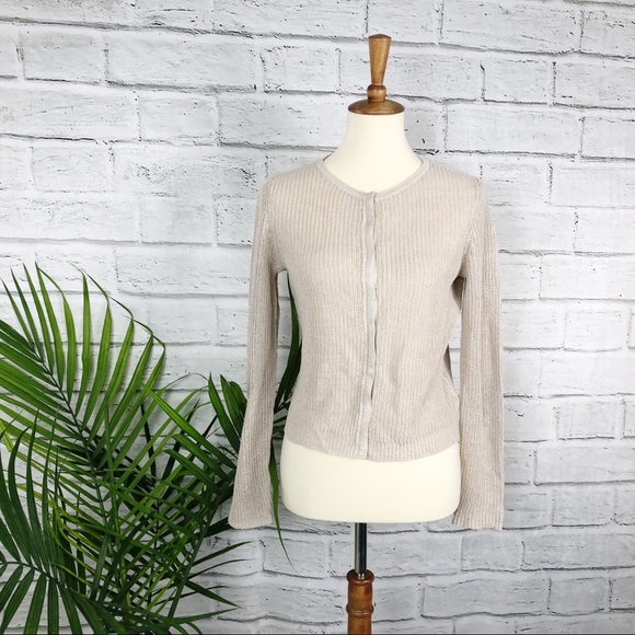 Eileen Fisher Sweaters - 💫Eileen Fisher | Women’s Tan Snap Button Sweater